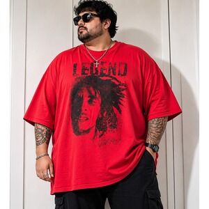 Bob Marley Legend Graphic TShirt Mens 3XL Red Jamaica Collection Reggae festival
